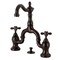 Kingston Brass Bridge Bathroom Faucet with Brass Pop-Up, Oil Rubbed Bronze KS7975AX - alternate 1